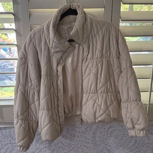 Soft Cream Quilted Jacket